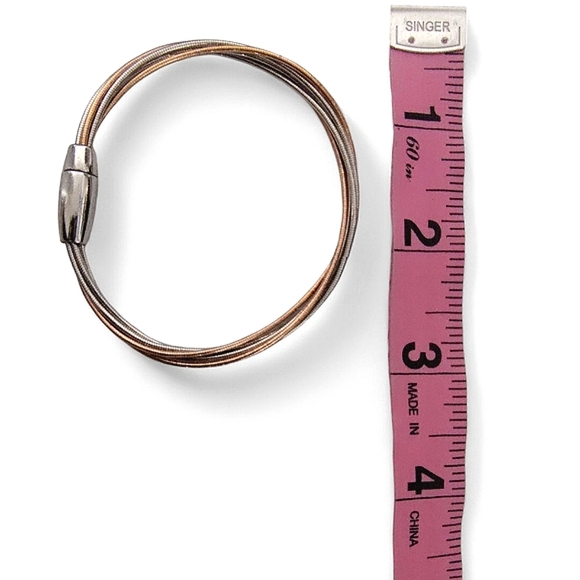 Pesavento DNA Spring Gold & Silver 5 Cord Bracelet Signed - Picture 9 of 9